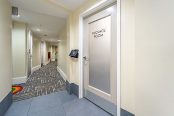 Package room at 1600 Pennsylvania Ave SE Apartments, Washington